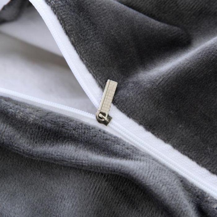 91家纺网 家纺一手货源 找家纺 唐人居 韩版宝宝绒四件套 8深灰