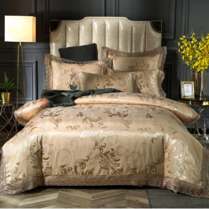 91家纺网 家纺一手货源 找家纺 （总）唐人居 2025新款天丝莫代尔提花四件套