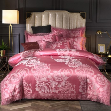 91家纺网 家纺一手货源 找家纺 （总）唐人居 2025新款天丝莫代尔提花四件套