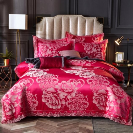 91家纺网 家纺一手货源 找家纺 （总）唐人居 2025新款天丝莫代尔提花四件套