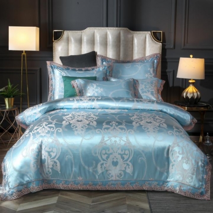 91家纺网 家纺一手货源 找家纺 （总）唐人居 2025新款天丝莫代尔提花四件套