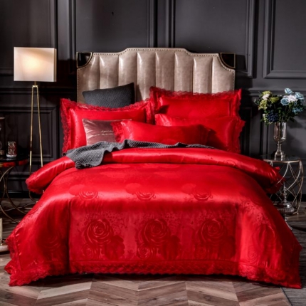 91家纺网 家纺一手货源 找家纺 （总）唐人居 2025新款天丝莫代尔提花四件套