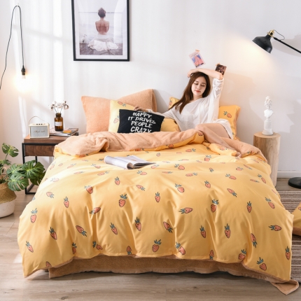 91家纺网 家纺一手货源 找家纺 （总）唐人居 2025新款棉加绒单被套