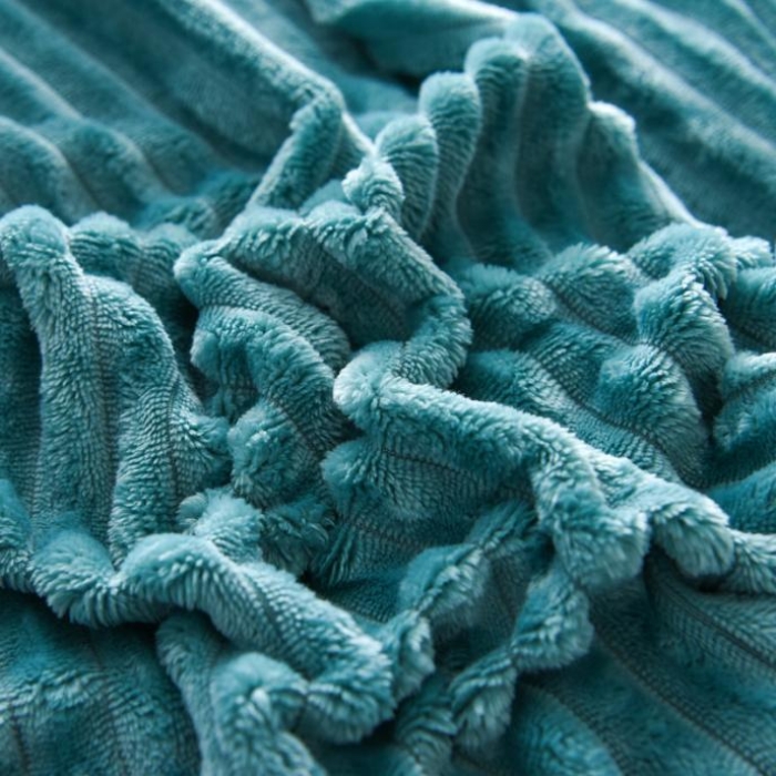 91家纺网 家纺一手货源 找家纺 唐人居家纺  2025冬季保暖魔法绒四件套 丽莎-墨绿