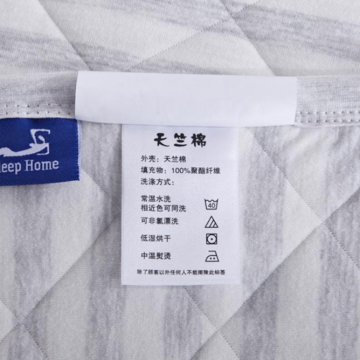 91家纺网 家纺一手货源 找家纺 琪琪阁家纺 细条纹针织棉夏被平行世界灰