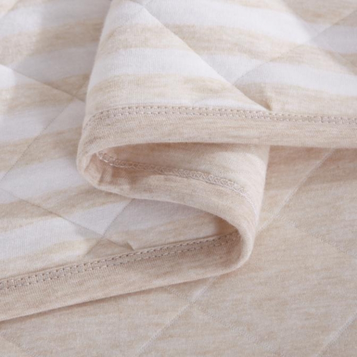 91家纺网 家纺一手货源 找家纺 琪琪阁家纺 细条纹针织棉夏被平行世界咖