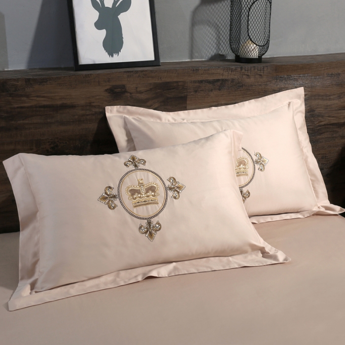 91家纺网 家纺一手货源 找家纺 （总）绣女坊 2023新款60长绒棉绣花四件套