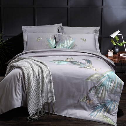 91家纺网 家纺一手货源 找家纺 （总）绣女坊 2023新款60长绒棉绣花四件套