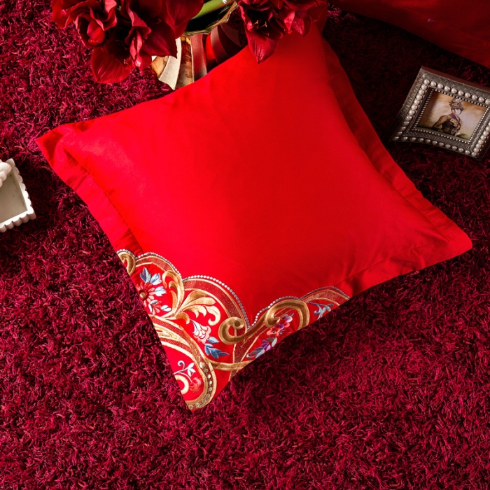 91家纺网 家纺一手货源 找家纺 2023新款全棉婚庆多件套 爱情皇冠