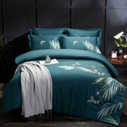 91家纺网 家纺一手货源 找家纺 （总）绣女坊 2023新款60长绒棉绣花四件套