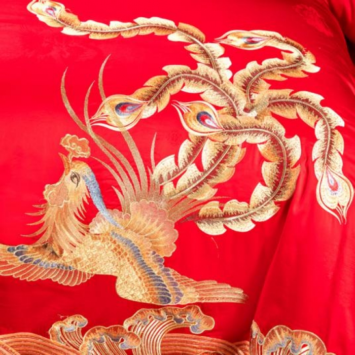 91家纺网 家纺一手货源 找家纺 2023大红婚庆四件套纯棉全棉结婚喜庆