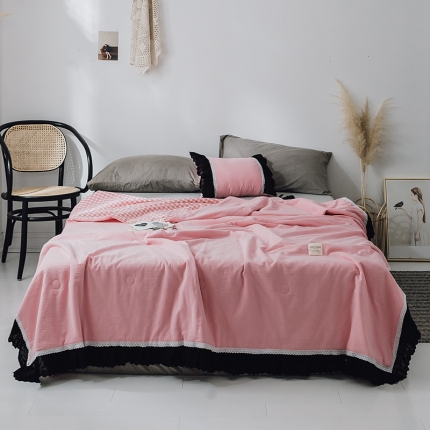 91家纺网 家纺一手货源 找家纺 （总）润缦 2019新款色织贡缎水洗棉夏被