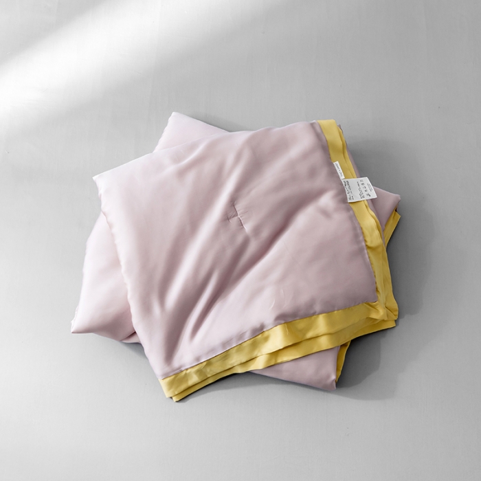 91家纺网 家纺一手货源 找家纺 润缦家纺 2019新款60天丝夏被比心系列 藕荷色