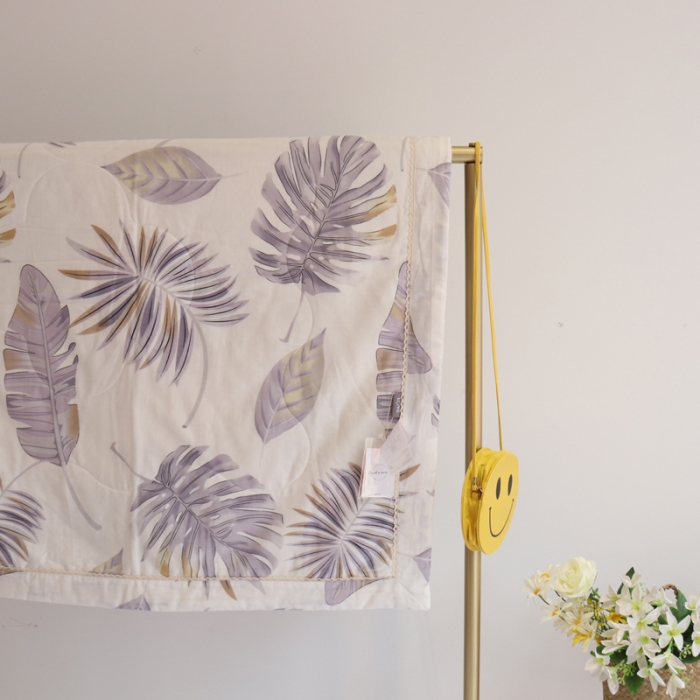 91家纺网 家纺一手货源 找家纺 润缦家纺 2019全棉双层纱夏被 夏天