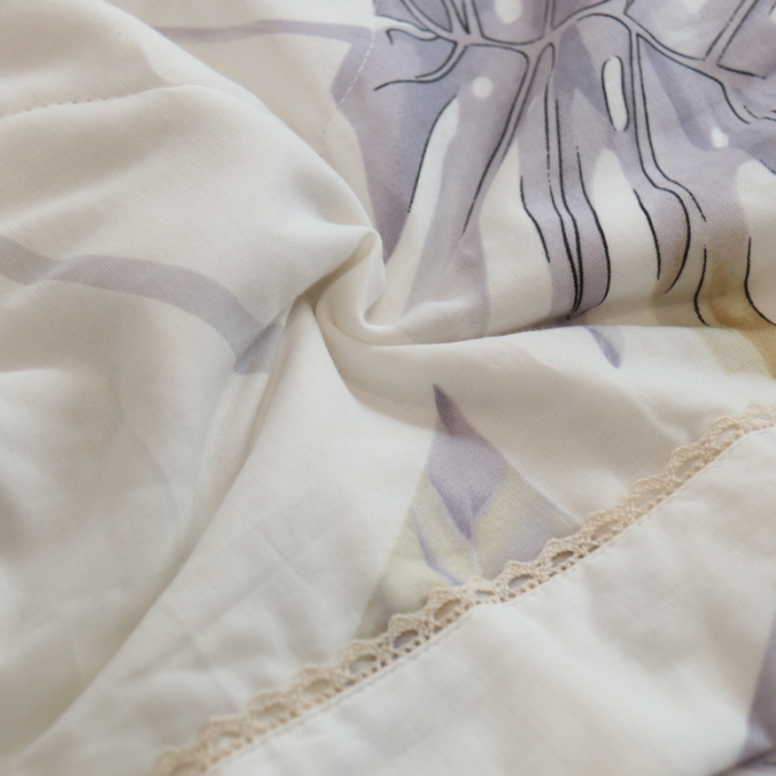 91家纺网 家纺一手货源 找家纺 润缦家纺 2019全棉双层纱夏被 夏天