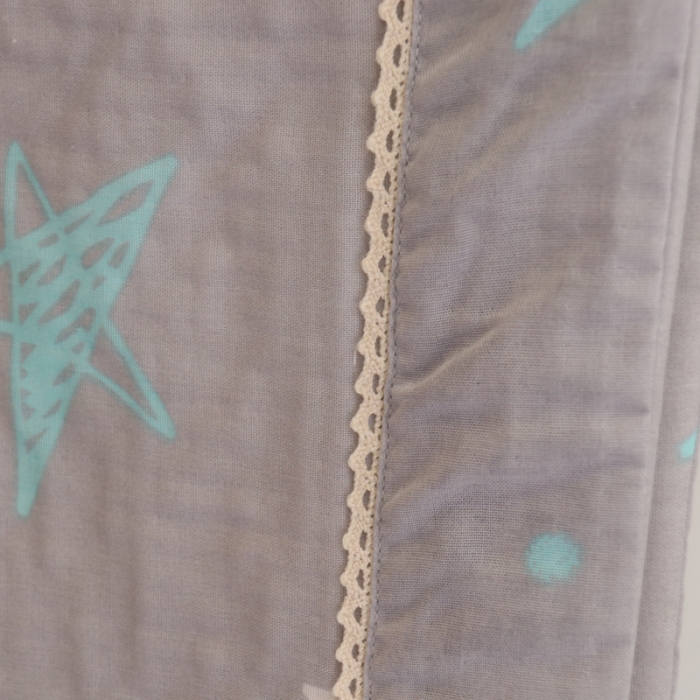 91家纺网 家纺一手货源 找家纺 润缦家纺 2019全棉双层纱夏被 星星