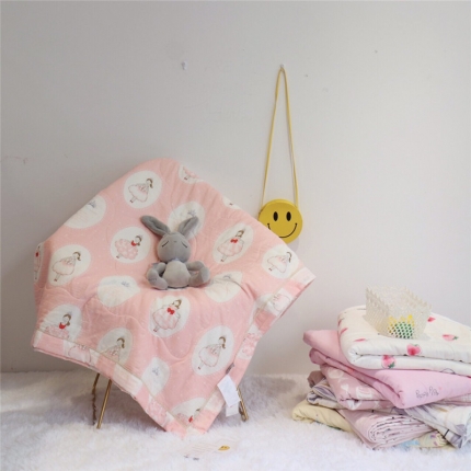 91家纺网 家纺一手货源 找家纺 润缦家纺 全棉双层纱夏被 小公主