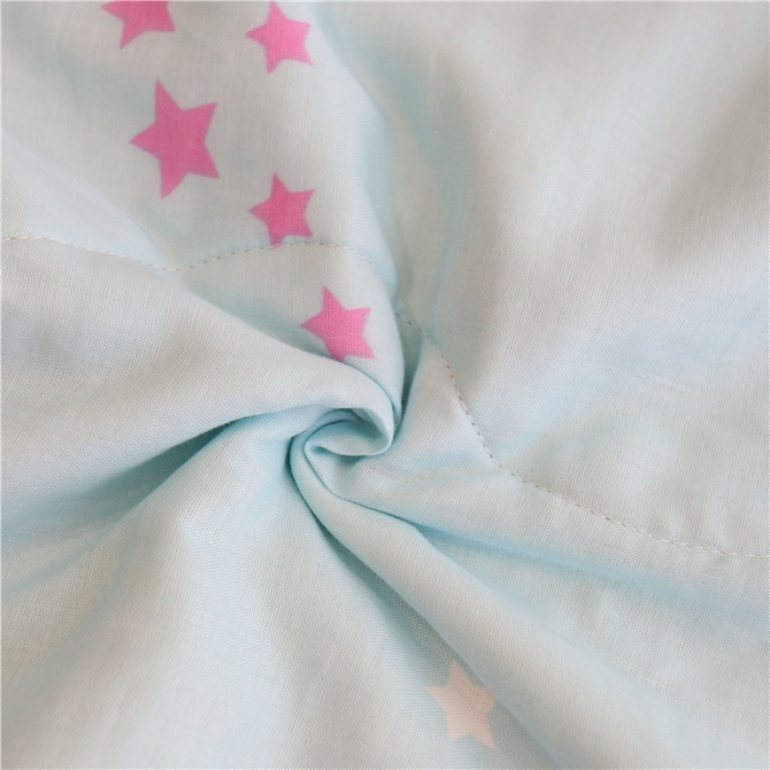 91家纺网 家纺一手货源 找家纺 润缦家纺 全棉双层纱夏被 佩奇蓝