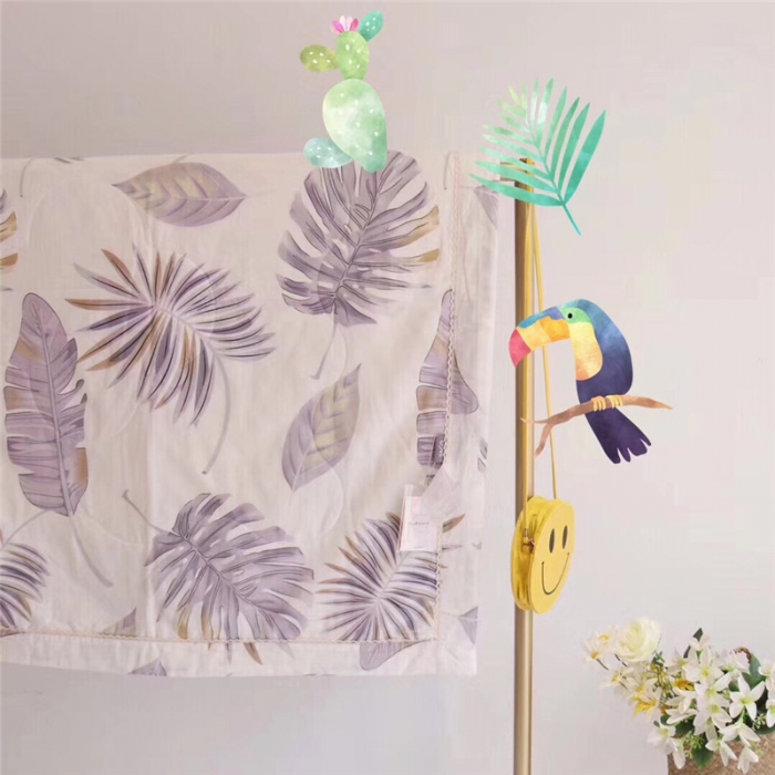 91家纺网 家纺一手货源 找家纺 润缦家纺 全棉双层纱夏被 夏天