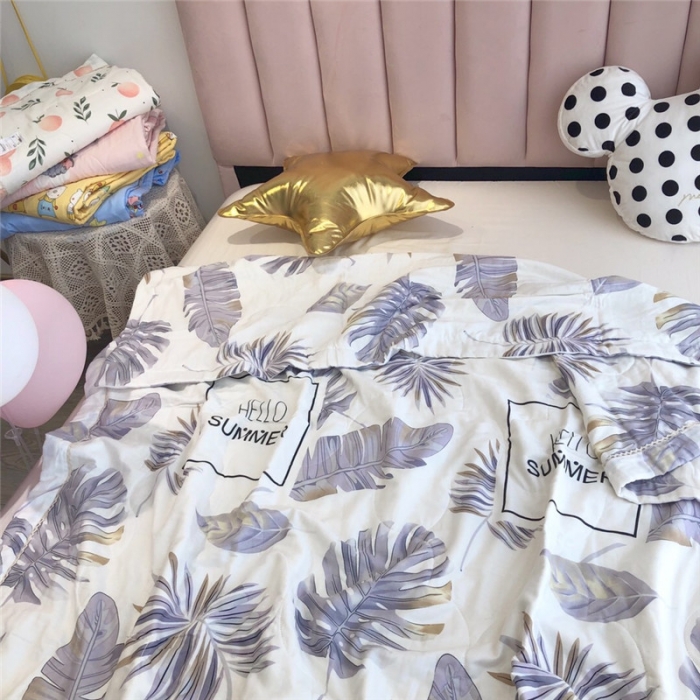 91家纺网 家纺一手货源 找家纺 润缦家纺 全棉双层纱夏被 夏天