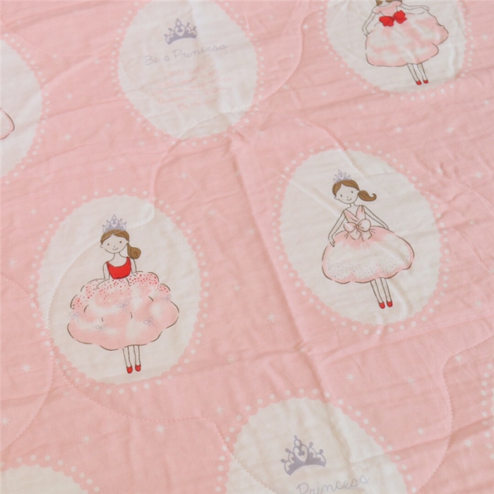 91家纺网 家纺一手货源 找家纺 润缦家纺 全棉双层纱夏被 小公主