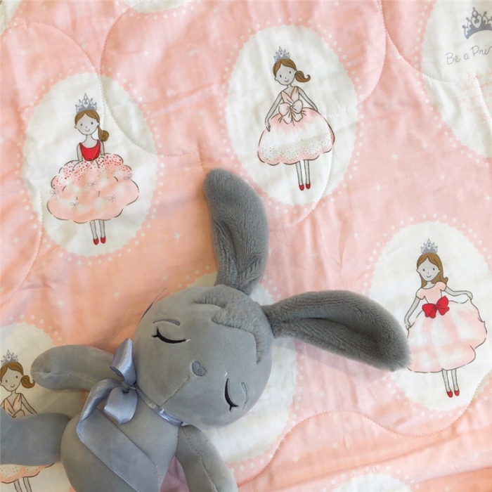 91家纺网 家纺一手货源 找家纺 润缦家纺 全棉双层纱夏被 小公主