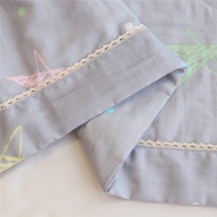 91家纺网 家纺一手货源 找家纺 润缦家纺 全棉双层纱夏被 星星