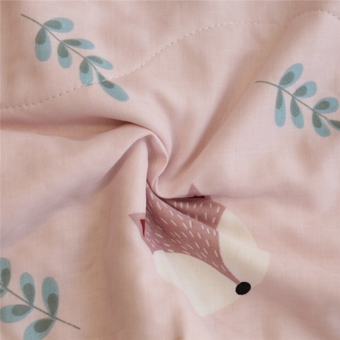 91家纺网 家纺一手货源 找家纺 润缦家纺 全棉双层纱夏被 小狐狸