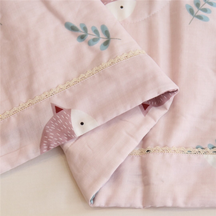 91家纺网 家纺一手货源 找家纺 润缦家纺 全棉双层纱夏被 小狐狸