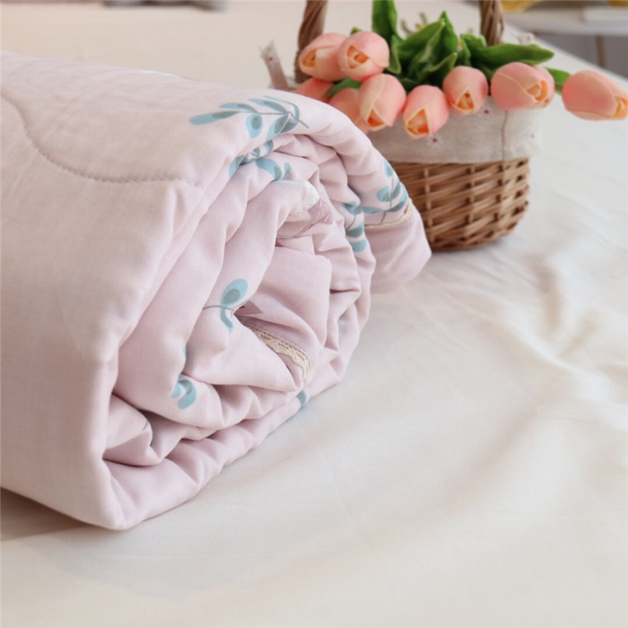 91家纺网 家纺一手货源 找家纺 润缦家纺 全棉双层纱夏被 小狐狸