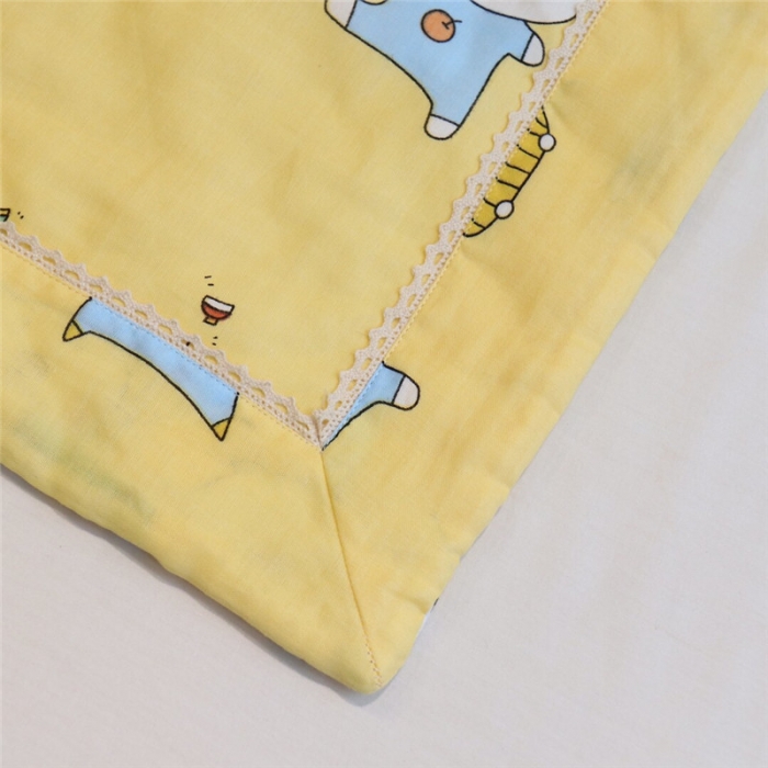 91家纺网 家纺一手货源 找家纺 润缦家纺 全棉双层纱夏被 猪猪家族