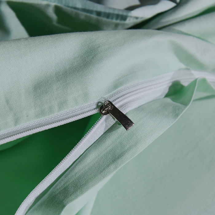 91家纺网 家纺一手货源 找家纺 安妮 2020新款水洗真丝欧若拉刺绣四件套 欧若拉-水绿