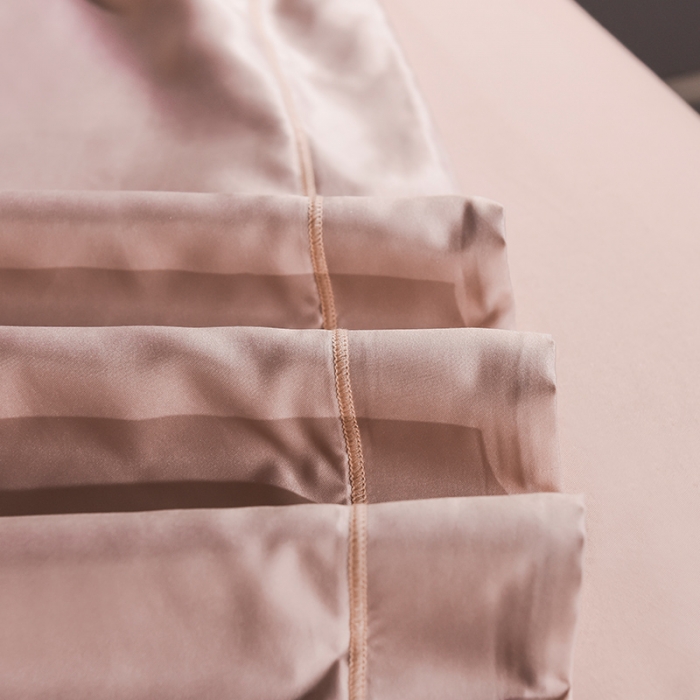 91家纺网 家纺一手货源 找家纺 安妮 2020新款水洗真丝欧若拉刺绣四件套 欧若拉-香槟