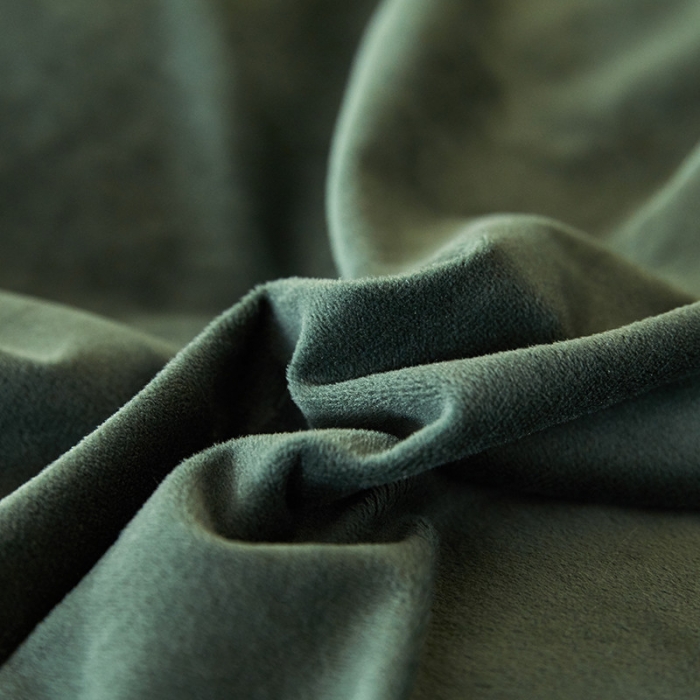 91家纺网 家纺一手货源 找家纺 安妮2020赛琳娜丽丝绒水晶绒四件套床单款带包装棚拍图复古绿