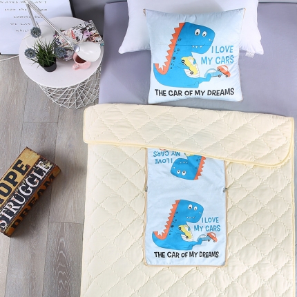 91家纺网 家纺一手货源 找家纺 （总）橘夏纺织品 2019新款水晶绒绗缝抱枕被