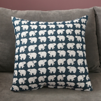 91家纺网 家纺一手货源 找家纺 橘夏纺织品 2025新款 橘夏 抱枕 北极熊