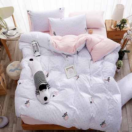 91家纺网 家纺一手货源 找家纺 （总） 好亿来 水洗棉三件套