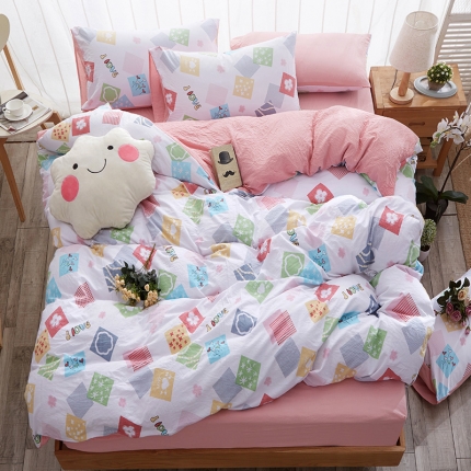 91家纺网 家纺一手货源 找家纺 （总） 好亿来 水洗棉三件套