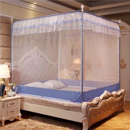 91家纺网 家纺一手货源 找家纺 艺利轩 2025坐床蚊帐692外穿 蓝色