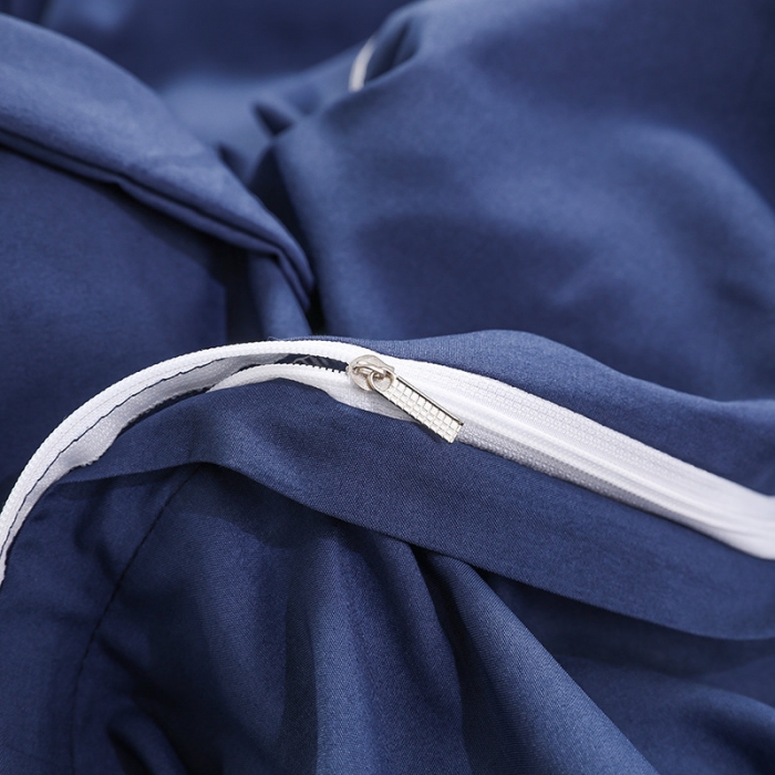 91家纺网 家纺一手货源 找家纺 骏腾  2022新款甜蜜公主系列水洗冰丝四件套 宝蓝