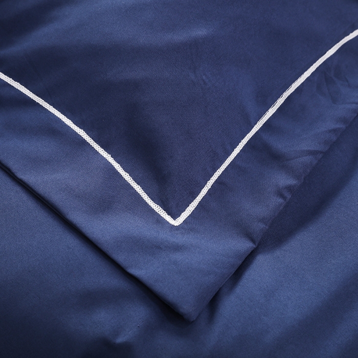 91家纺网 家纺一手货源 找家纺 骏腾  2022新款甜蜜公主系列水洗冰丝四件套 宝蓝