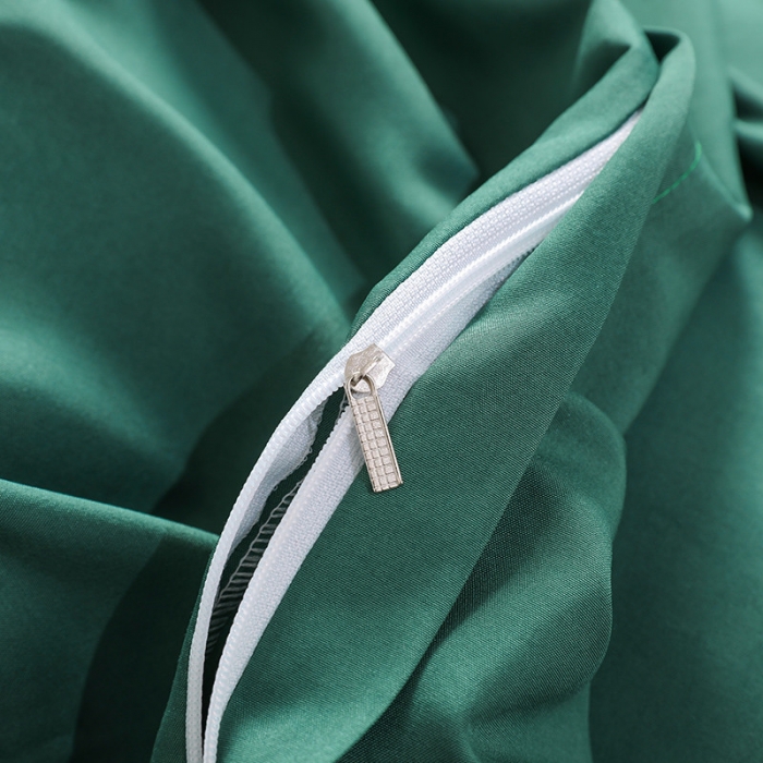 91家纺网 家纺一手货源 找家纺 骏腾  2022新款甜蜜公主系列水洗冰丝四件套 墨绿