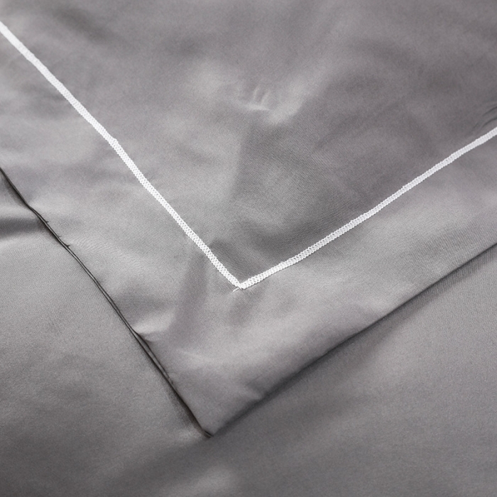 91家纺网 家纺一手货源 找家纺 骏腾  2022新款甜蜜公主系列水洗冰丝四件套 深灰