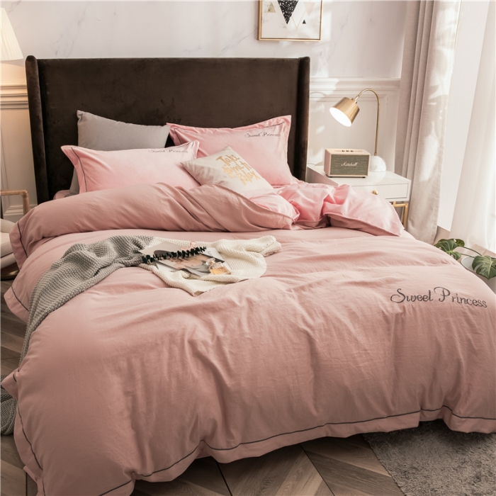 91家纺网 家纺一手货源 找家纺 骏腾 2022新款甜心公主水晶绒绣花四件套 甜心公主-玉