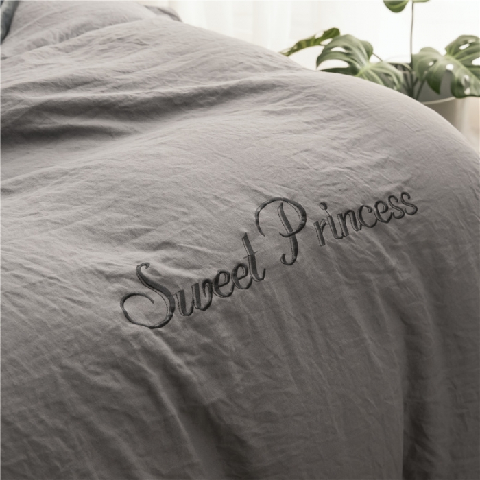 91家纺网 家纺一手货源 找家纺 （总）骏腾 2022新款甜心公主水晶绒绣花四件套床笠款