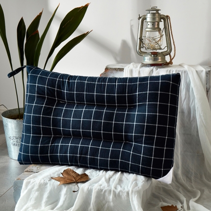 91家纺网 家纺一手货源 找家纺 （总）微枕芯 色织水洗棉护颈枕芯 全棉水洗棉羽丝绒枕头