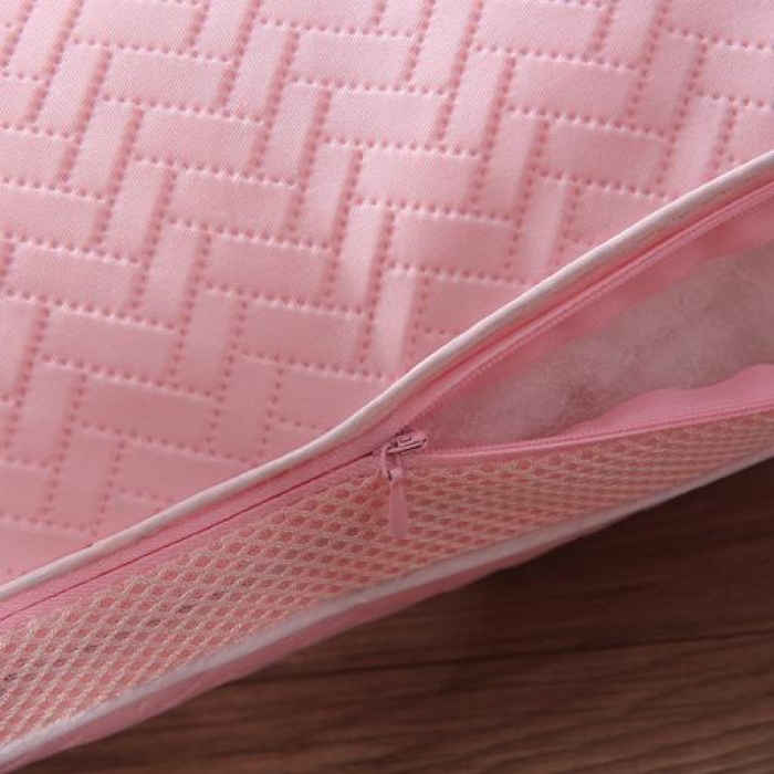 91家纺网 家纺一手货源 找家纺 微枕芯 可水洗热熔枕 粉红色