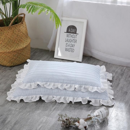 91家纺网 家纺一手货源 找家纺 （总）微枕芯 韩式水洗棉全荞麦枕小号30*50cm 包装+2 