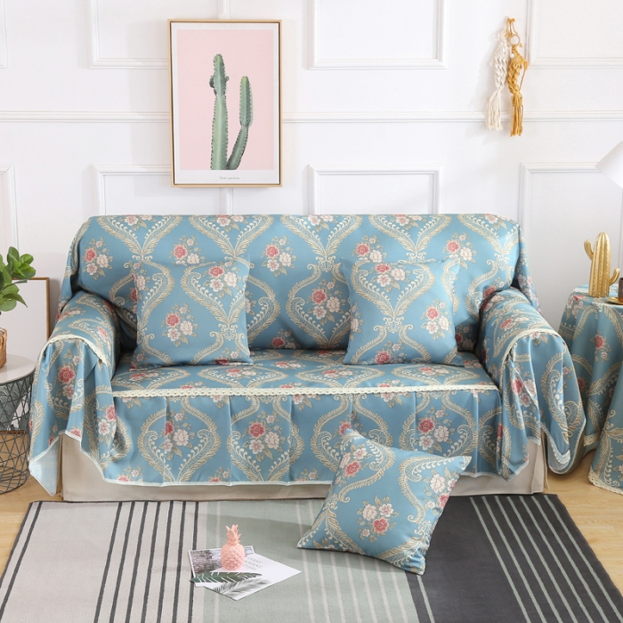 91家纺网 家纺一手货源 找家纺 （总）丽朝国际 2019新款欧式沙发巾沙发套沙发垫