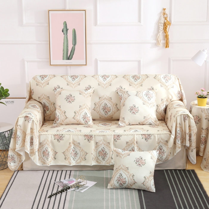 91家纺网 家纺一手货源 找家纺 （总）丽朝国际 2019新款欧式沙发巾沙发套沙发垫